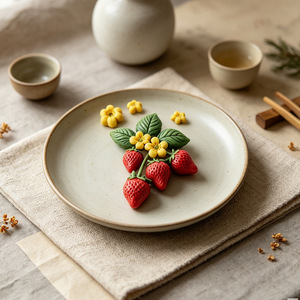 Moule en silicone 3D en forme de fleur de fraise, sans BPA, facile à démouler, pour la décoration de gâteaux et de fondants - Product Image 3