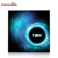 Solución de TV por Internet (IPTV) con decodificador T95 Mali-G31 MP2 Android 10.0 16/32/64 GB smart box