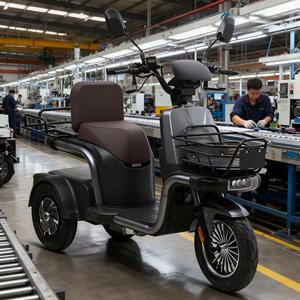 Triciclo de 3 Ruedas con Marco de Acero y 3 Velocidades, el Más Popular para Adultos, Carrocería Abierta, Batería de Plomo-Ácido de 500W - Product Image 4