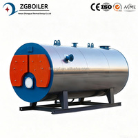 Chaudière industrielle à eau chaude à tubes de fumée automatique de 1,4 MW, au gaz ou au mazout, type horizontal CWNS, prix usine