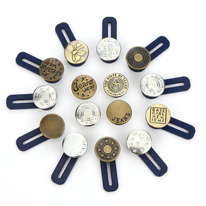 Jeans Wear Adjustable Waist <b>Buttons</b> Alloy Round Reusable For Jeans Size Expansion - Product Image 5