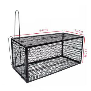 Levende Dieren Kooi Val Humane Kat Val Gegalvaniseerd Ijzer Met Handvat Voor Konijnen Eekhoorns Groundhogs - Product Image 4