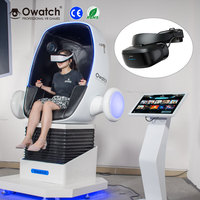 DPVR E4C avec fauteuil œuf, ensemble VR pour entreprises de sièges VR, simulateur VR pour utilisateurs, moto, vol VR