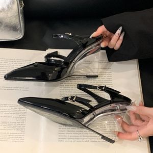 Sandales transparentes à talons compensés pour femmes - Product Image 4