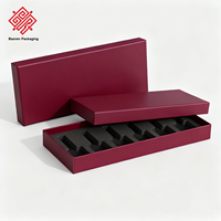 Boîte-cadeau de bouteille de vernis à ongles personnalisée Baoren avec couvercle produits de beauté pour les cheveux et les ongles boîte d'emballage vide rouge Production en usine