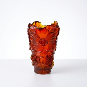 Vase en verre émaillé de style LiuLi, inspiré des créateurs, pour une <span class=keywords><strong>d</strong></span>écoration élégante et brillante du salon, idéal pour les arrangements floraux. - Product Image 1