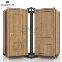 Étagère d'exposition en bois à bord nu pour carrelage en céramique, pierre, bois, échantillon de porte coulissante en bois, cadre d'échantillon