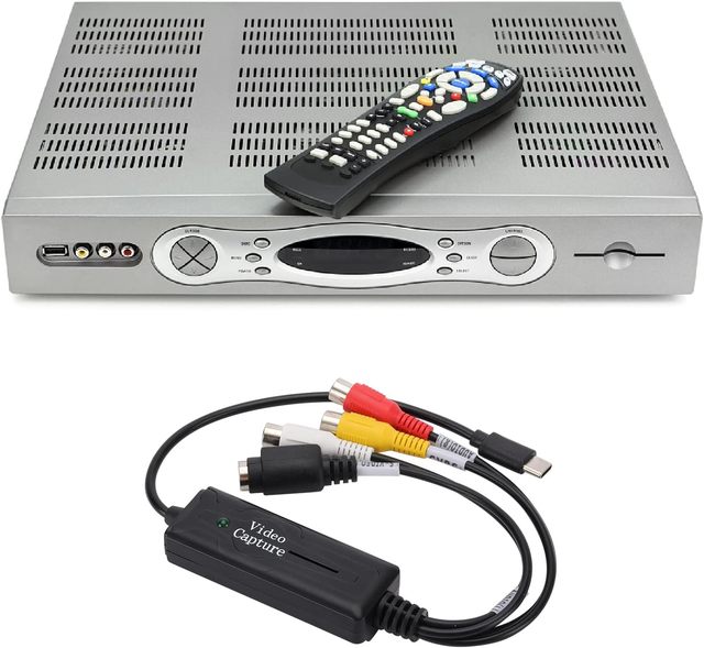 HD Video Recording Box Live Video Capture for Games Mobile Phone AV Video Capture Card with USB Type-C Interface