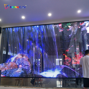 Cửa sổ trong suốt Kính 3D Showcase LED màn hình hiển thị video tường kỹ thuật số biển - Product Image 3