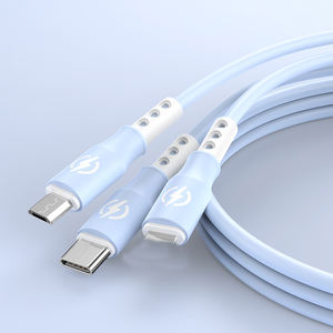 3in1 USB3.0 6A Fast Charging TPE Soft Mobile Phone &amp; Power <strong>Bank</strong> <strong>Data</strong> Cable for for - Product Image 2