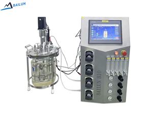 เครื่องปฏิกรณ์ชีวภาพกระจก3L กวนแบบกลไกมาตรฐานอียูสำหรับห้องปฏิบัติการควบคุมเกรดอัตโนมัติ - Product Image 6
