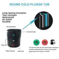 Refroidisseur d'eau CHILLMEND de petite taille, refroidisseur d'eau à compresseur 220V, pompe intelligente 0,3 CV, refroidisseur d'eau avec baignoire à glace gonflable