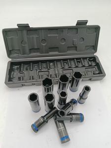 Tùy Chỉnh 11Pcs 1/2 Inch Ổ Đĩa Vuông Sâu Tác Động Ổ Cắm Bộ 6-Điểm 78Mm CR-MO Thép Cờ Lê Tự Động <span class=keywords><strong>OEM</strong></span> Dụng Cụ Tay Cho Xe Hex - Product Image 5
