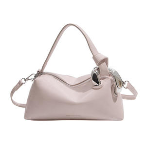 Sac fourre-tout en cuir véritable et daim brossé, vente en gros d'usine, nouveau modèle 2026, sac Boston à porter à la main, sac bandoulière pour femme - Product Image 6