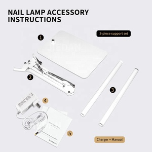 <span class=keywords><strong>Lampe</strong></span> de Polymérisation <span class=keywords><strong>UV</strong></span> LED Rechargeable Professionnelle pour Onglerie, Lampadaire de Pédicure Portable avec Lumière de Séchage pour Gel des Pieds et des Ongles - Product Image 3