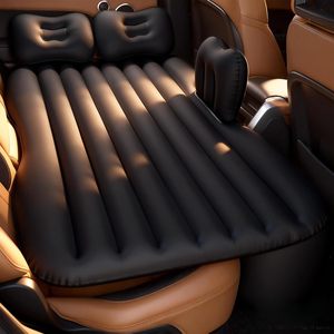 Matelas <span class=keywords><strong>gonflable</strong></span> épais pour voiture avec <span class=keywords><strong>cale</strong></span> latérale de sécurité, lit de <span class=keywords><strong>camping</strong></span> pour siège arrière de SUV - Product Image 1