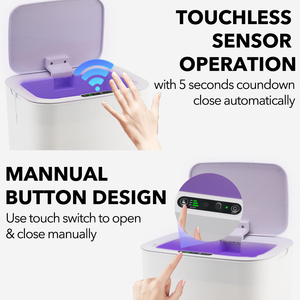 18L Thông Minh Bin Tự Động Mở Thùng Rác Cho Nhà Phòng Tắm Thông Minh Sản Phẩm Nhà Cảm Biến De Lixeira Cảm Biến Thùng Rác Có Thể - Product Image 2