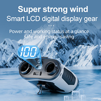 Kipas Turbo Portabel Multifungsi 100-Kecepatan 6000mAh dengan Senter Bebas Genggam, Kipas Mini Pendingin Pribadi yang Dapat Dipakai di Pinggang dengan Klip