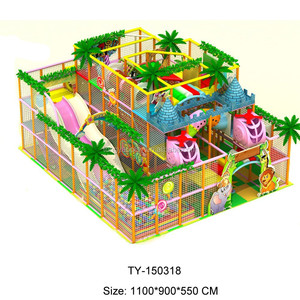 เครื่องเล่นในร่มสำหรับเด็ก - โครงสร้างพลาสติกและเหล็กชุบสังกะสี รับน้ำหนักได้ 500 กก. สำหรับเด็กอายุ 2-15 ปี - Product Image 4