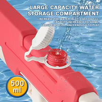 Pistolet à eau à double buse, jouets d'été en plein air tendance, bleu, vert, rose, capacité de 500 ml