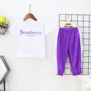 Wholesale Online Shopping India Children 2 Piece Toddler Girl Kids Tracksuits Set From China Factory