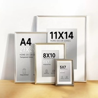 Cadre photo mural en PVC transparent, fixation murale, combinaison de cadres photo pour mur photo, directement de l'usine