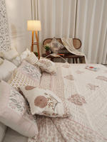 Parure de lit de luxe en coton tissé imprimé 100 % coton de haute qualité, 200 fils, style européen et américain, toutes saisons, vente en gros