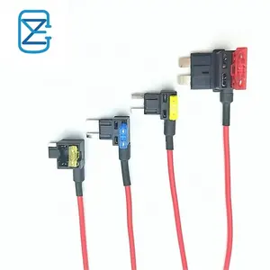 Factory Wholesale 16AWG 150MM Mini Blade Fuse Tap With 32V 20A Mini Car Fuse Fuse Holder