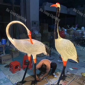 Elegantes Esculturas Luminosas de Aves Grullas para Resorts, Jardines Botánicos, Parques Escénicos e Instalaciones para Festivales al Aire Libre - Product Image 5