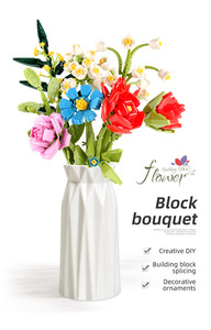 Ensembles de blocs de construction <span class=keywords><strong>3D</strong></span> éducatifs en plastique ABS, thème animaux et nature, pour assemblage créatif DIY, jouet éducatif unisexe 4-6 ans, modèle 087A - Product Image 6