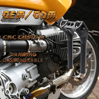 Peninggi setang sepeda motor, alumunium Universal peninggi setang CNC klem dapat disesuaikan gambar pabrik