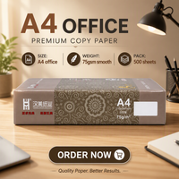 Papier copie A4 Hanmei 75 g/m² blanc, rame de 500 feuilles pour copieur et imprimante de bureau, usage quotidien