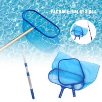 Profession eller Hersteller Aluminium Deluxe Durable Round blau grau Leaf Skimm für Schwimmbad