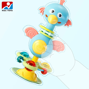 <span class=keywords><strong>Hochet</strong></span> <span class=keywords><strong>ventouse</strong></span> oiseau dessin animé avec lumière et musique bébé dentition main cloche jouets chaise haute jouet d'aspiration - Product Image 5