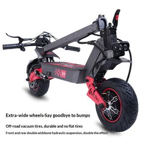 <span class=keywords><strong>Trottinette</strong></span> <span class=keywords><strong>électrique</strong></span> adulte transfrontalière à double motorisation 6000W 60V28Ah avec batterie au lithium, vitesse maximale de 75 km/h, double suspension et conception pliable - Product Image 3