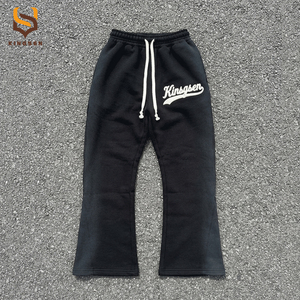 Custom Men's Streetwear Acid Washed <b>French</b> Terry Tracksuit <b>Vintage</b> Applique Embroidery Sweatpants and Heavyweight Hoodie Set - Product Image 3