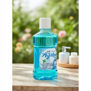 Enjuague Bucal Cool Mint Gargling Pine 600ml Cuidado Bucal Diario Para Todo Tipo de Piel Fórmula K Beauty - Product Image 3
