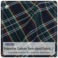 En stock Tissu en fil teint à carreaux pour chemise, manteau, veste, robe, pantalon, uniforme scolaire, vêtements de mode pour enfants