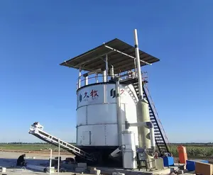 Équipement de cuve de fermentation machine à compost pour déchets d'élevage ligne de production d'engrais organique pour bouse de vache