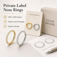 Boucles de nez en titane de qualité implantaire ASTM F136 JIAXIN, anneaux clicker, bijoux de piercing corporel