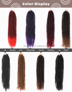 18-Inch Tổng Hợp Nước Sóng Crochet Phần Mở Rộng Bện Niềm Đam Mê Twist Tóc Số Lượng Lớn Cho Tạo Kiểu Mềm Mại Và Thoải Mái - Product Image 6