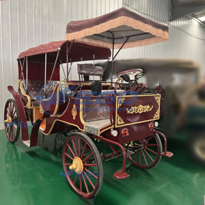 Calèche de luxe à deux rangées de sièges pour visites touristiques, calèche électrique historique pour mariages, transport spécial à vendre - Product Image 3