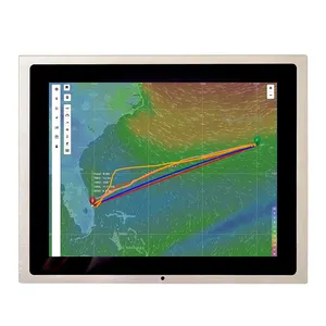 RK3288 12 inch sunlight readable monitoring android marine 1000nits GPS panel pc with capacitive touchscreen