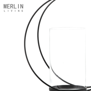 Estilo moderno decoración de metal de hierro sostenedor de vela de cristal para la decoración del hogar - Product Image 6