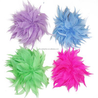 Broches en plumes d'oie en gros pour accessoires de cheveux, fournitures de mariage, chapeaux de fête, robes, accessoires vestimentaires, artisanat DIY