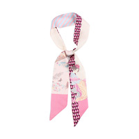 125x6cm Foulard long en soie style ruban printemps-été, style antique, bandeau en soie, petit foulard, ceinture pour cheveux tendance