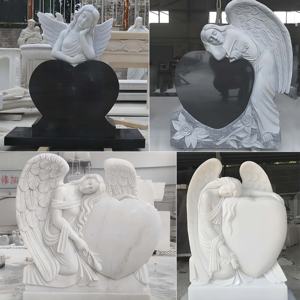 Customized Black Granite Tombstones and Monuments, Modern Cemeteries, Commemorative Tombstones and <strong>Graves</strong> - Product Image 5