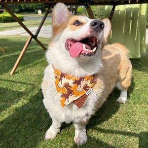 Wepets Go Pet Bandana Bavoir triangulaire en coton fait à la main pour chats et chiens avec motif de cheval, utilisation quatre saisons - Product Image 4