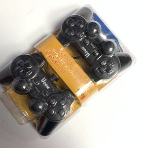 เครื่องควบคุมเกมแบบมีสาย USB ยูเอสบีขายดีจอยสติ๊กและตัวควบคุมเกมแบบสั่นสะเทือนคู่สำหรับเล่น - Product Image 5