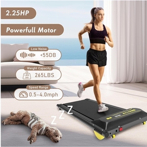 Máy chạy bộ gấp gọn với động cơ mạnh mẽ, êm ái, tải trọng 265 LBS, dùng cho nhà, văn phòng, dưới bàn làm việc - Product Image 6